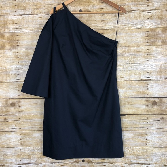 Lewit Nordstrom Navy Blue One Shoulder Tunic Dress - Picture 3 of 8